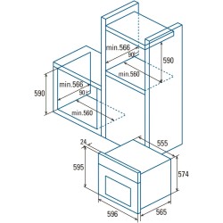 CATA MRA7108WH Four Électrique Encastrable Blanc Rustique Classe Énergétique A 7 Fonctions Programmateur de Cuisson Mécanique Fo