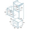 CATA MRA7108WH Four Électrique Encastrable Blanc Rustique Classe Énergétique A 7 Fonctions Programmateur de Cuisson Mécanique Fo