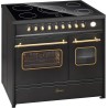 Cuisinière électrique GCH E 912 DF BL r vitrocéramique cuisinière 90 cm Noir Range Cooker Électrique Double Four