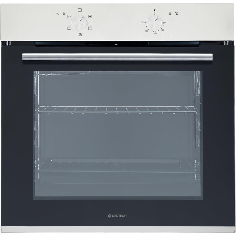 GEDTECH Four encastrable multifonctions GFO76IX - 76L - Grill - Porte froide - Fonctions vapeur (Inox)