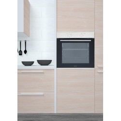 GEDTECH Four encastrable multifonctions GFO76IX - 76L - Grill - Porte froide - Fonctions vapeur (Inox)