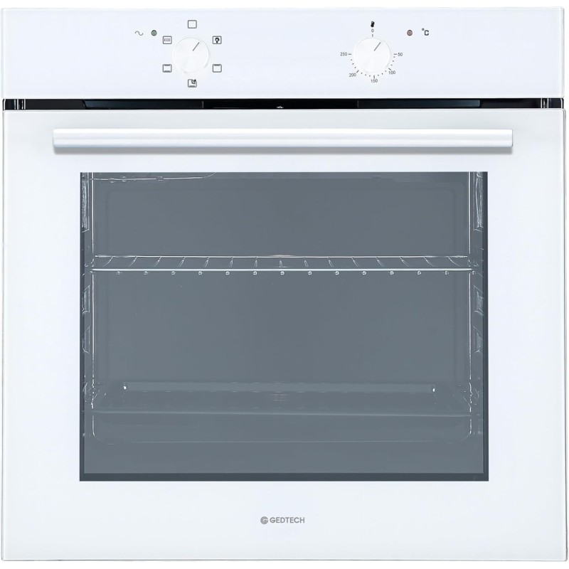 GEDTECH Four encastrable multifonctions GFO76WH - 76L - Grill - Porte froide - Fonctions vapeur (Blanc)