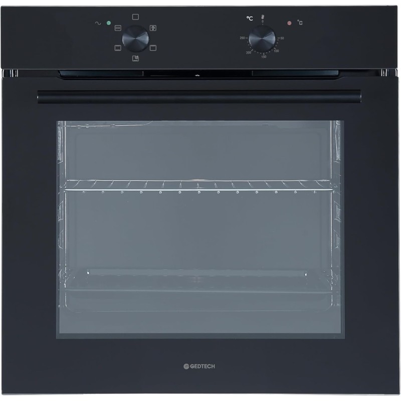GEDTECH Four encastrable multifonctions GFO76BL - Noir - 76L - Grill - Porte froide - Fonctions vapeur