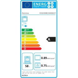 Four encastrable multifonction aquaclean - ELECTROLUX - EOH2H00BX - Inox - Anti-trace - Porte ventilée 2 verres - 59 x 59,4 x 5