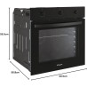 CANDY Four encastrable émail lisse FIDC N502 Idéa, 65 litres, minuteur