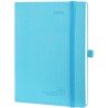 POPRUN Agenda 2026 Semainier 22 x 16,5 cm - Couverture Souple en PU Cuir, Vertical Planner, D'Jan 2026 à Déc 2026-12 Mois, Avec 