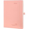 POPRUN Agenda Scolaire 2026 Semainier 22 x 16,5 cm - Couverture Souple en PU Cuir, Vertical Planner, D'Jan 2026 à Déc 2026-12 Mo