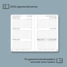 POPRUN Agenda de Poche 2026 A6 Semainier 16 x 10,5 cm - Couverture Souple en PU Cuir, Petit Agenda Scolaire, D'Jan 2026 à Déc 20