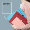 POPRUN Agenda Scolaire 2026 Semainier 26,5 x 21,5 cm - Couverture Souple en PU Cuir, Vertical Planner, D'Jan 2026 à Déc 2026-12 