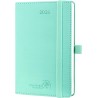 POPRUN Agenda de Poche 2026 A6 Semainier 16 x 10,5 cm - Couverture Souple en PU Cuir, Petit Agenda, D'Jan 2026 à Déc 2026-12 Moi