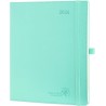 POPRUN Agenda Scolaire 2026 Semainier 26,5 x 21,5 cm - Couverture Souple en PU Cuir, Vertical Planner, D'Jan 2026 à Déc 2026-12 