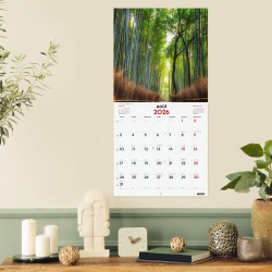 Finocam – Calendrier mural 2026 30 x 30 cm 1 Mois par page Janvier – Décembre 2026 + Sept.-Déc. 2025 (4 mois) réduits | Calendri