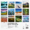 Finocam – Calendrier mural 2026 30 x 30 cm 1 Mois par page Janvier – Décembre 2026 + Sept.-Déc. 2025 (4 mois) réduits | Calendri