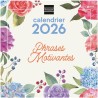 Finocam – Calendrier mural 2026 30 x 30 cm 1 Mois par page Janvier – Décembre 2026 + Sept.-Déc. 2025 (4 mois) réduits | Calendri