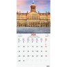 Finocam – Calendrier mural 2026 18 x 18 cm 1 Mois par page Janvier – Décembre 2026 + Sept.-Déc. 2025 (4 mois) réduits | Calendri