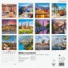 Finocam – Calendrier mural 2026 18 x 18 cm 1 Mois par page Janvier – Décembre 2026 + Sept.-Déc. 2025 (4 mois) réduits | Calendri