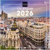 Finocam – Calendrier mural 2026 18 x 18 cm 1 Mois par page Janvier – Décembre 2026 + Sept.-Déc. 2025 (4 mois) réduits | Calendri