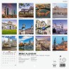 Finocam – Calendrier mural 2026 18 x 18 cm 1 Mois par page Janvier – Décembre 2026 + Sept.-Déc. 2025 (4 mois) réduits | Calendri