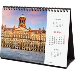 Finocam – Calendrier de bureau 2026 1 Mois par page Janvier – Décembre 2026 + Sept.-Déc. 2025 (4 mois) réduits | Calendrier 2026