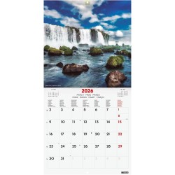 Finocam – Calendrier mural 2026 30 x 30 cm 1 Mois par page Janvier – Décembre 2026 + Sept.-Déc. 2025 (4 mois) réduits | Calendri