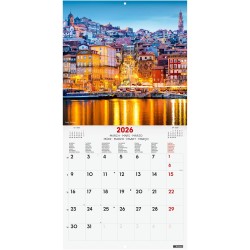 Finocam – Calendrier mural 2026 30 x 30 cm 1 Mois par page Janvier – Décembre 2026 + Sept.-Déc. 2025 (4 mois) réduits | Calendri
