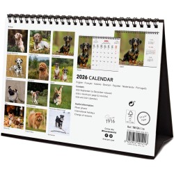 Finocam – Calendrier de bureau 2026 1 Mois par page Janvier – Décembre 2026 + Sept.-Déc. 2025 (4 mois) réduits | Calendrier 2026