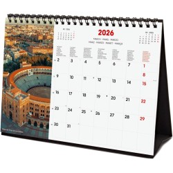 Finocam – Calendrier de bureau 2026 1 Mois par page Janvier – Décembre 2026 + Sept.-Déc. 2025 (4 mois) réduits | Calendrier 2026