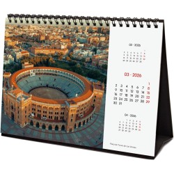 Finocam – Calendrier de bureau 2026 1 Mois par page Janvier – Décembre 2026 + Sept.-Déc. 2025 (4 mois) réduits | Calendrier 2026