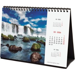 Finocam – Calendrier de bureau 2026 1 Mois par page Janvier – Décembre 2026 + Sept.-Déc. 2025 (4 mois) réduits | Calendrier 2026