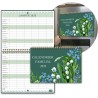 Calendrier Familial Mural/Frigo 2025 2026(18 Mois) 32 x 22cm, Calendrier Magnétique Frigo Jan.2025 - Jui.2026, Organisateur Plan
