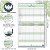 Calendrier Familial Mural/Frigo 2025 2026(18 Mois) 32 x 22cm, Calendrier Magnétique Frigo Jan.2025 - Jui.2026, Organisateur Plan