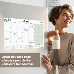 Calendrier Magnetique Frigo 2025 2026 (18 Mois) 32 * 22CM, Calendrier Familial Jan.2025 - Juin.2026, Calendrier de l'Avent Organ