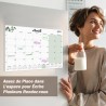 Calendrier Magnetique Frigo 2025 2026 (18 Mois) 32 * 22CM, Calendrier Familial Jan.2025 - Juin.2026, Calendrier de l'Avent Organ