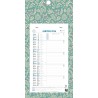 Exacompta - 33218E - Calendrier mensuel avec feuillets détachables 13 x 23 cm - Sur support plaque imprimée Mini Labo 16 x 33 cm