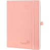 POPRUN Agenda 2025 2026 Semainier Vertical 22 x 16,5cm D'Août 2025 à Déc 2026-17 Mois Planner Scolaire - Couverture Souple en PU