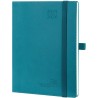 POPRUN Agenda 2025 2026 Semainier Vertical 22 x 16,5cm D'Août 2025 à Déc 2026-17 Mois Planner Scolaire - Couverture Souple en PU