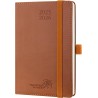 Agenda Scolaire 2025 2026, POPRUN Semainier 16 x 10,5 cm, D'Août 2025 à Déc 2026-17 Mois, Couverture Souple en PU Cuir, Poche in