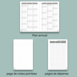 POPRUN Agenda De poche 2025 2026 Semainier 16 x 10,5 cm D'Août 2025 à Déc 2026-17 Mois Petit Planner Scolaire, Couverture Souple