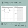 POPRUN Agenda 2025 2026 Semainier Vertical 26,5 x 21,5cm D'Août 2025 à Déc 2026-17 Mois Planner Scolaire, Couverture Souple en P