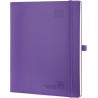 POPRUN Agenda 2025 2026 Semainier Vertical 26,5 x 21,5cm D'Août 2025 à Déc 2026-17 Mois Planner Scolaire, Couverture Souple en P
