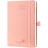 POPRUN Agenda De poche 2025 2026 Semainier 16 x 10,5 cm D'Août 2025 à Déc 2026-17 Mois Petit Planner Scolaire, Couverture Souple