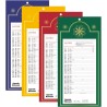 Calendrier mensuel long sur plaque 20x38cm (COLORIS ALEATOIRES) - 2026 (Couleurs Aléatoires, 20x38cm)