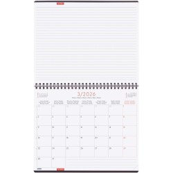 Finocam – Planificateur Agenda + Notes 1 Mois par page + Notes 2026 Janvier 2026 – Décembre 2026 (12 mois) Gris International
