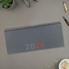 Finocam – Planificateur Agenda + Notes Semaine sur 2 pages + notes 2026 Janvier 2026 – Décembre 2026 (12 mois) Gris Internationa