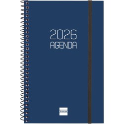 Finocam – Agenda Spirale 2026 Semaine sur 2 pages Présentation horizontale | Janvier – Décembre | Agenda annuel 2026 avec élasti