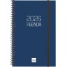 Finocam – Agenda Spirale 2026 Semaine sur 2 pages Présentation horizontale | Janvier – Décembre | Agenda annuel 2026 avec élasti