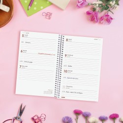 Finocam – Agenda Spirale 2026 Semaine sur 2 pages Présentation horizontale | Janvier – Décembre | Agenda annuel 2026 | Couvertur