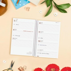 Finocam – Agenda Spirale 2026 Semaine sur 2 pages Présentation horizontale | Janvier – Décembre | Agenda annuel 2026 | Couvertur