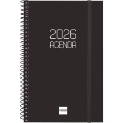 Finocam – Agenda Spirale 2026 Semaine sur 2 pages Présentation horizontale | Janvier – Décembre | Agenda annuel 2026 avec élasti