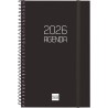 Finocam – Agenda Spirale 2026 Semaine sur 2 pages Présentation horizontale | Janvier – Décembre | Agenda annuel 2026 avec élasti